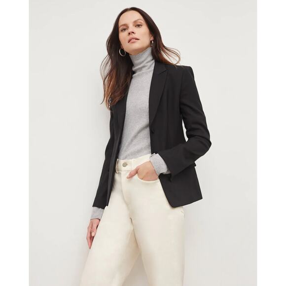 MM LAFLEUR The Bennett Jacket Blazer Wool Twill Black {3M25} - Picture 1 of 9